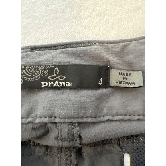 Prana Hiking Shorts Gray Womans 4 Active Walking **SEE DESCRIPTION - Picture 2 of 5
